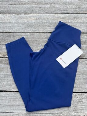 Lululemon Align No Line High-Rise Pant 25" club blue size 8 nwt